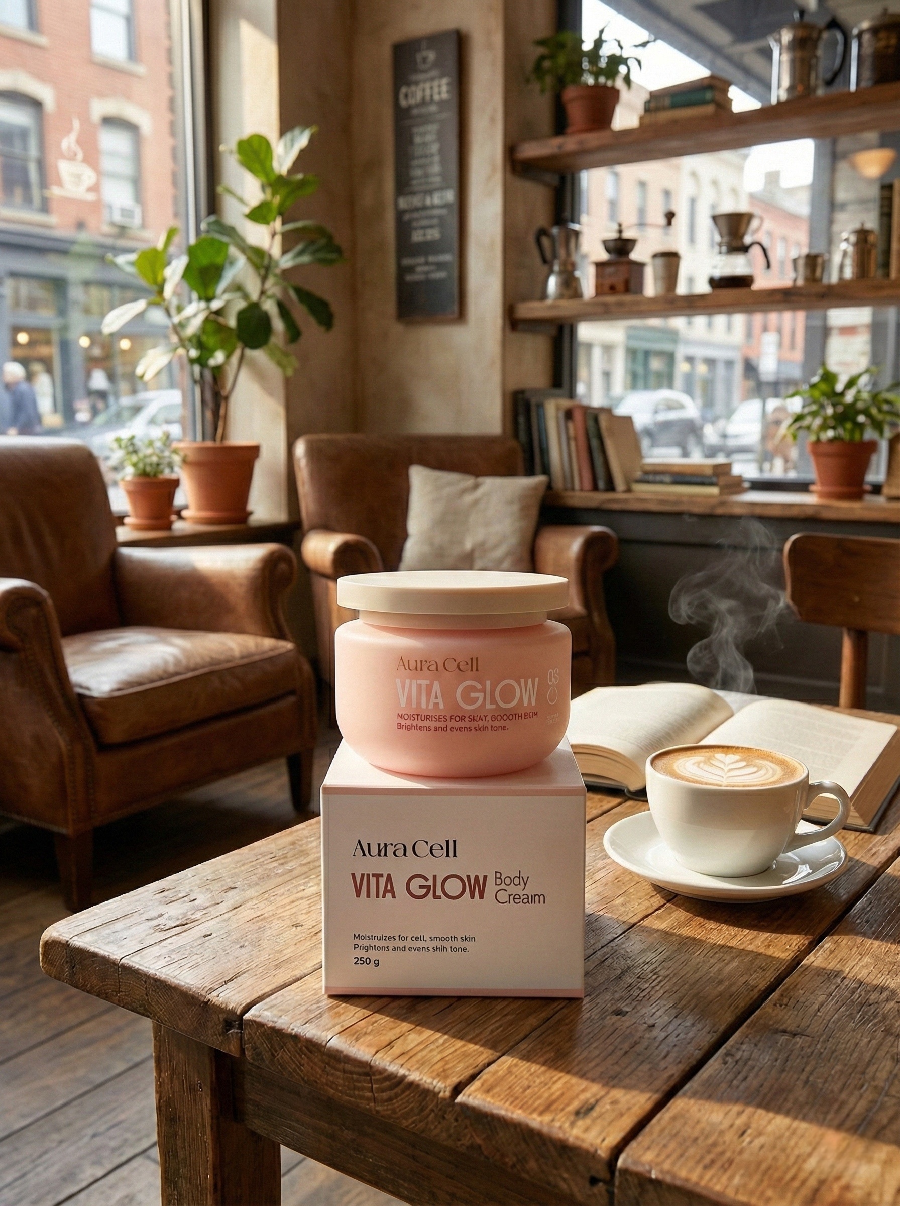 Kem Body AuraCell Vita Glow Body Cream 250g – Dưỡng Ẩm, Làm Sáng & Mịn Da