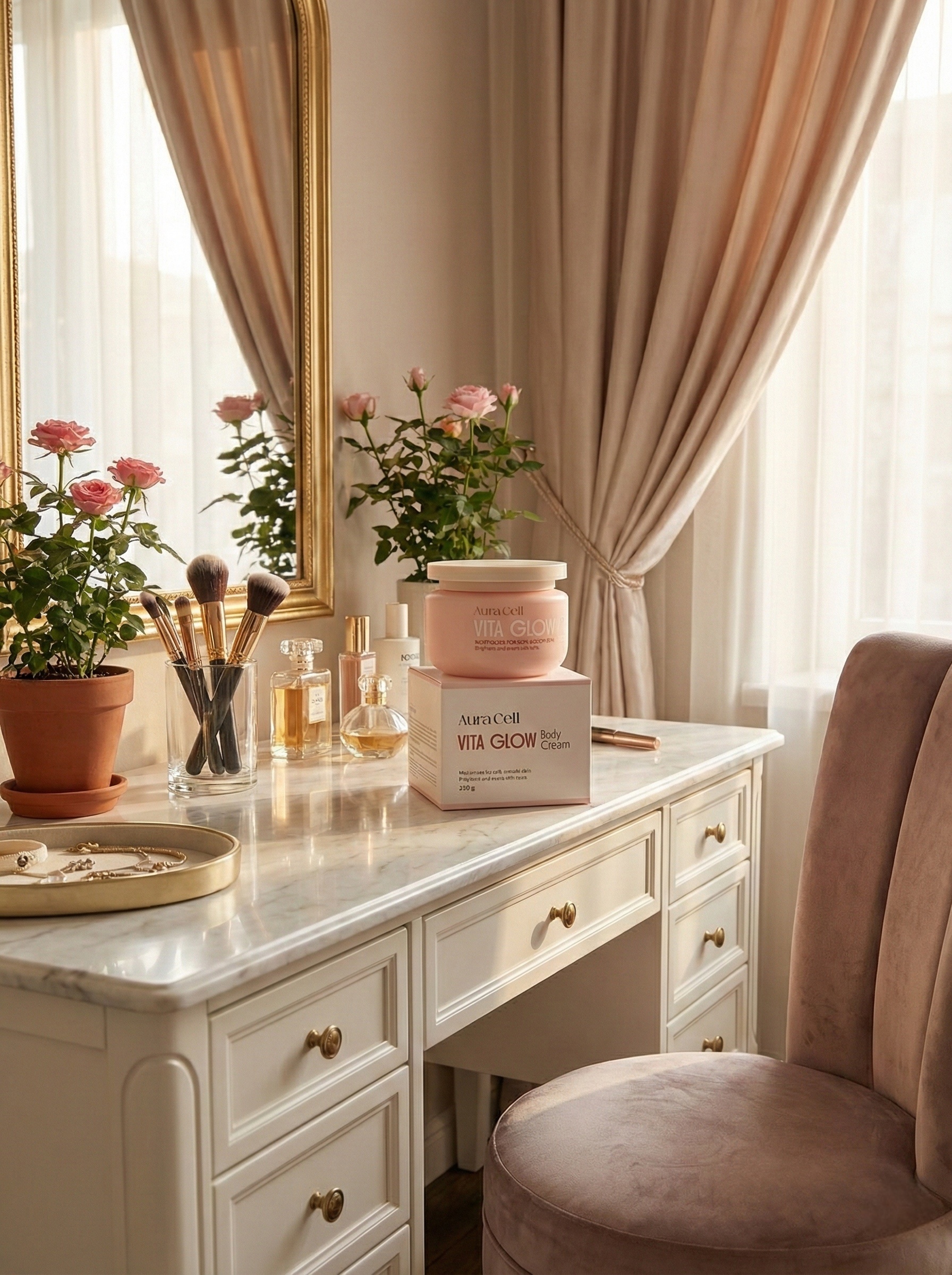 Kem Body AuraCell Vita Glow Body Cream 250g – Dưỡng Ẩm, Làm Sáng & Mịn Da - Ảnh 4