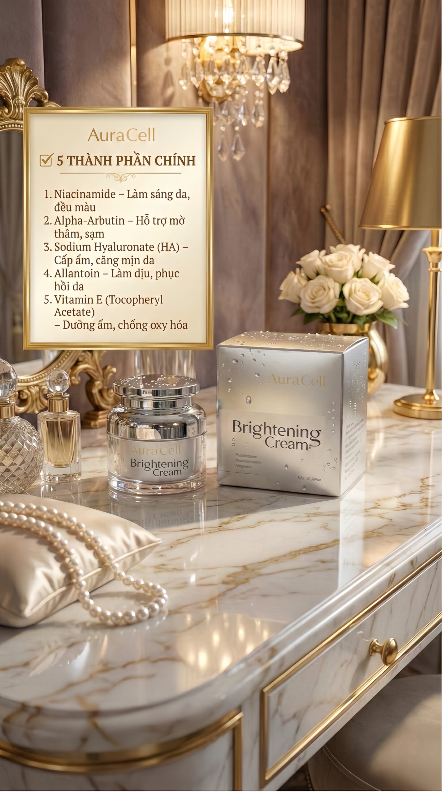 Kem dưỡng trắng, làm sáng da AuraCell Brightening Cream 30g - Ảnh 8