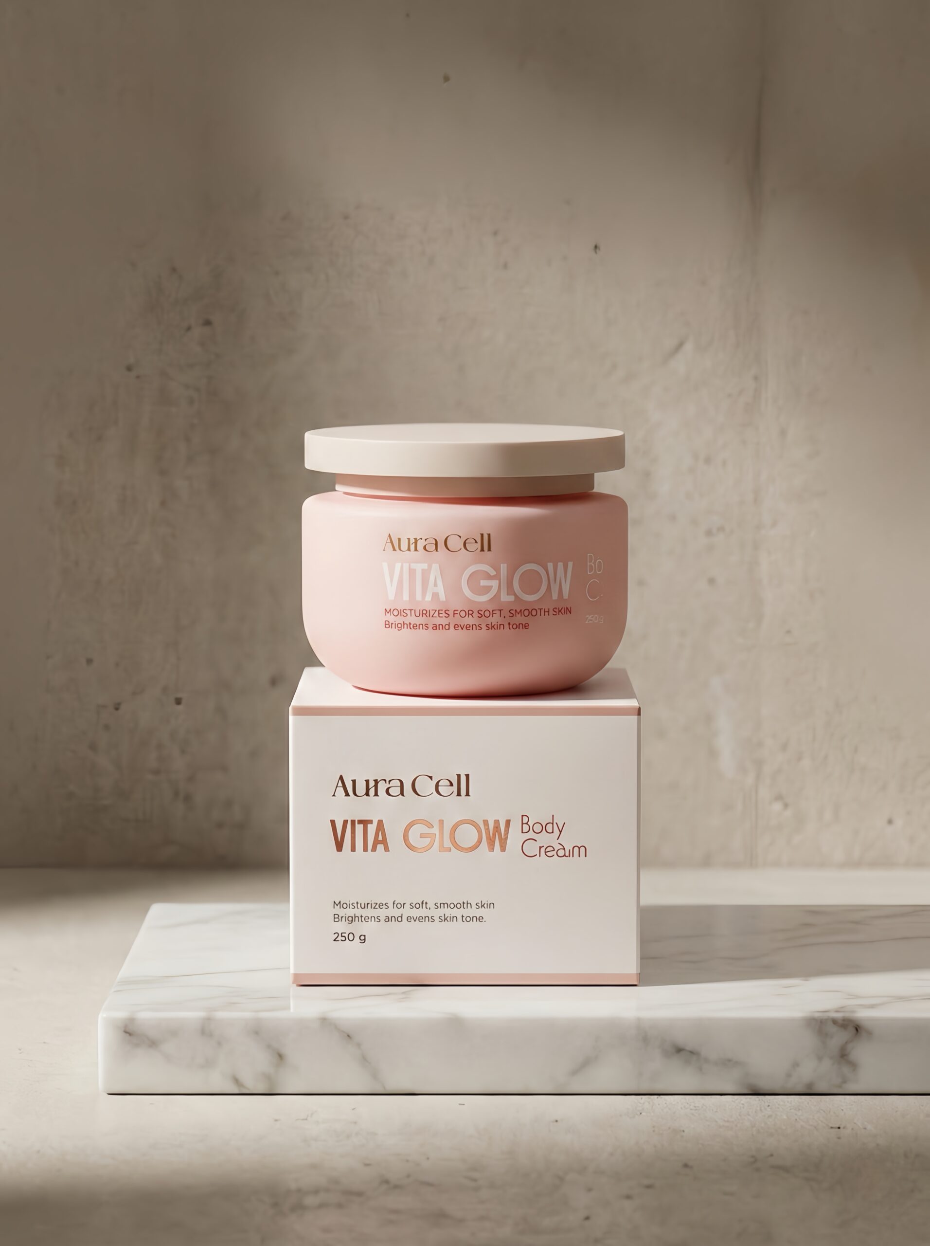 Kem Body AuraCell Vita Glow Body Cream 250g – Dưỡng Ẩm, Làm Sáng & Mịn Da - Ảnh 2